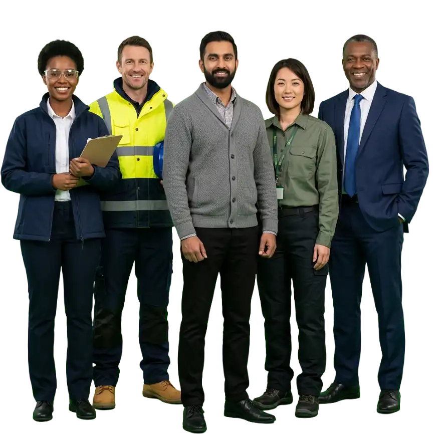 Industrial and office employees representing occupational health services in Warrington workplaces